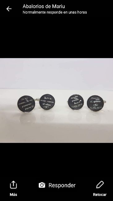 gemelos personalizados para el padrino - 1