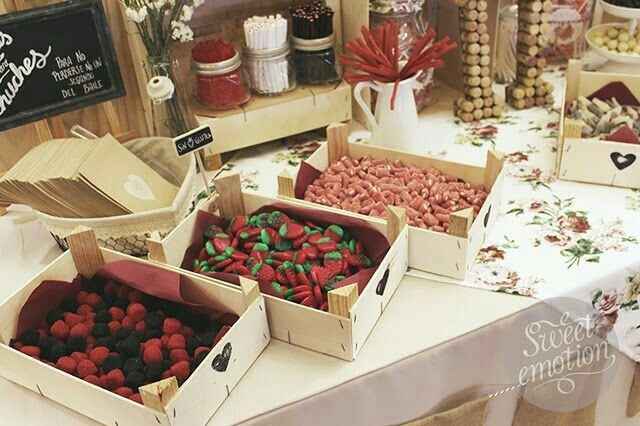 Cajas de fresas para candy bar? - 1