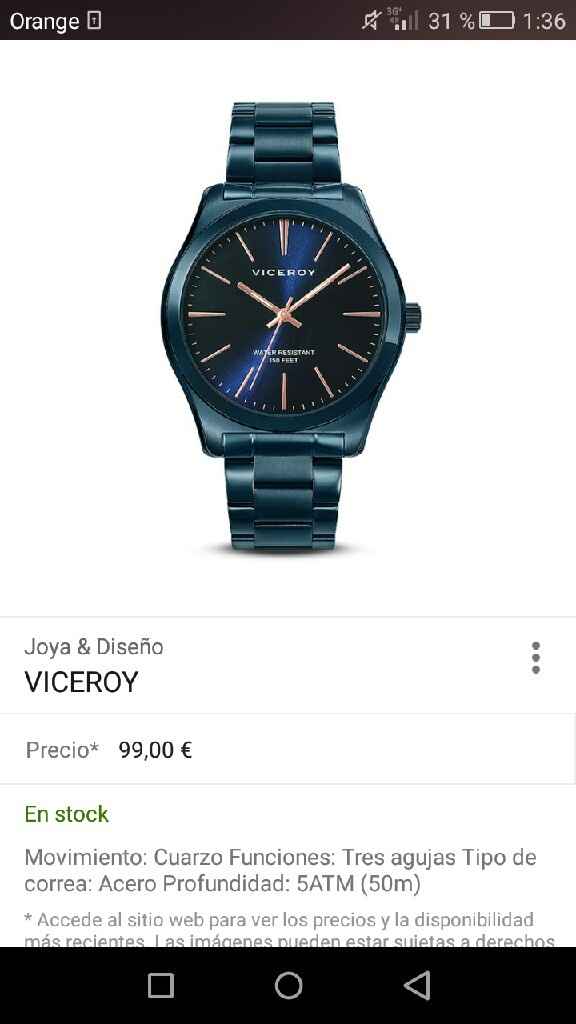 Regalo novio: reloj - 1