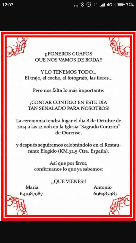  Texto para invitaciones de Boda - 4