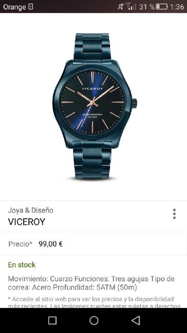 Regalo novio: reloj - 1