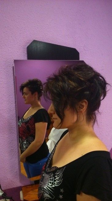 Mi prueba de peinado con pelo corto - 2
