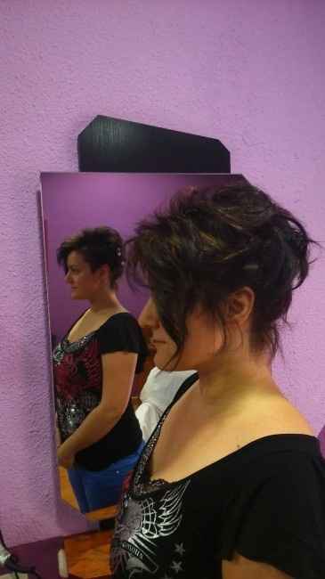 Mi prueba de peinado con pelo corto - 2