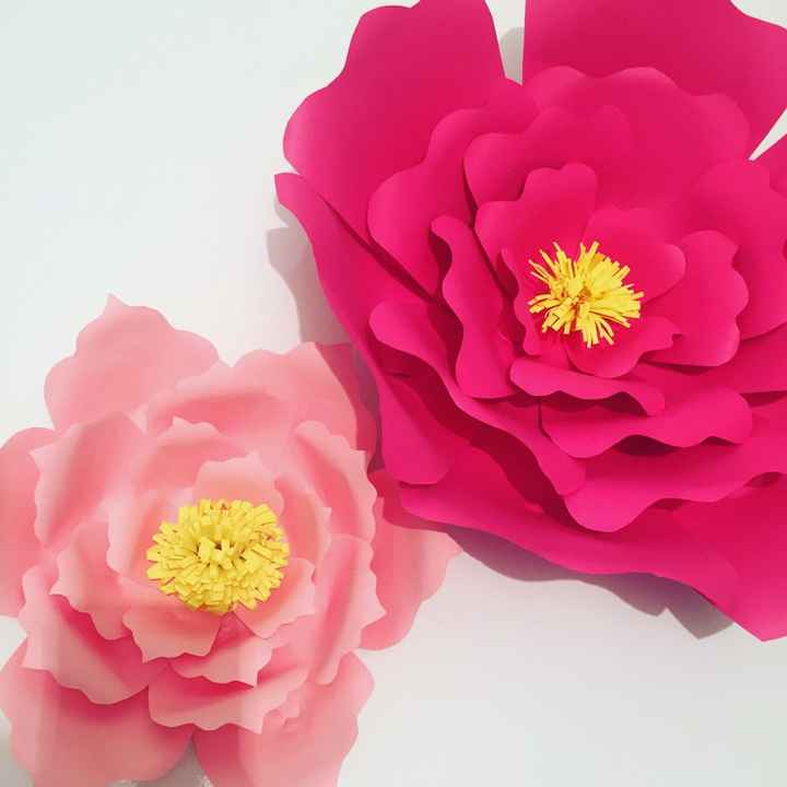 Photocall de flores gigantes - 1