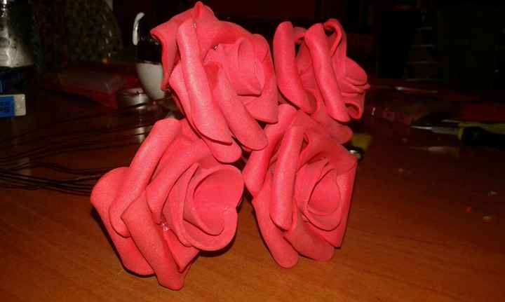 Tutorial ramo de rosas de goma eva - 1