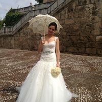 Novia satisfecha con su boda¡