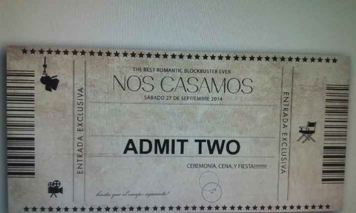 Invitaciones, primera prueba - 1