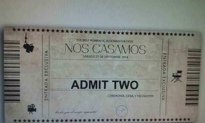 Invitaciones, primera prueba - 1