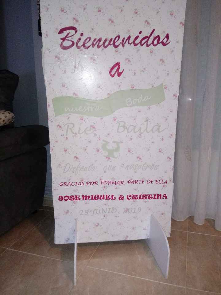 Cartel de bienvenida diy - 1