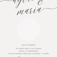 Invitación - falta un imán de maderita que va en el centro :)