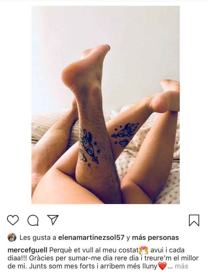 ¿Llevas algún tattoo romántico vinculado con tu pareja? - 1