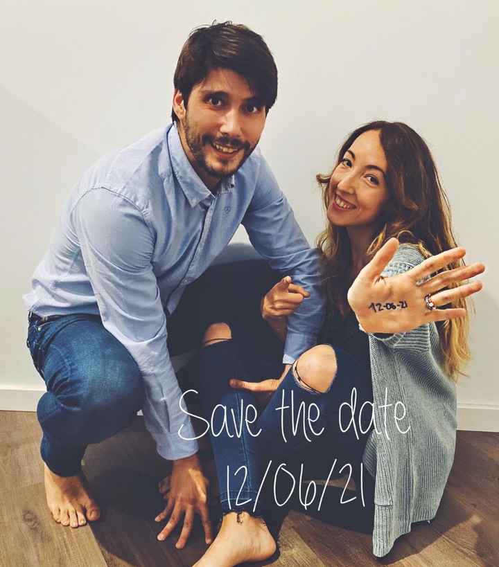 save the date + ánimos - 2