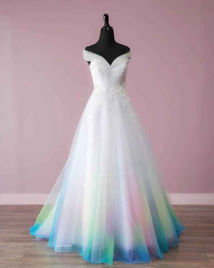 ¿Vestido de novia de color? - 1
