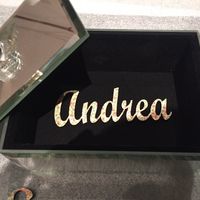 Caja de cristal + Nombre