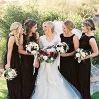 Damas de Honor de negro
