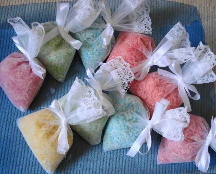 Arroz en colores.