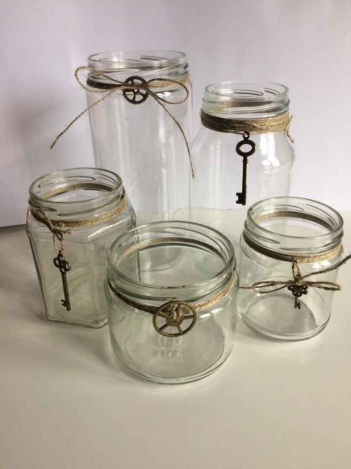  Nuestros tarros para los centros de mesa!!! - 1