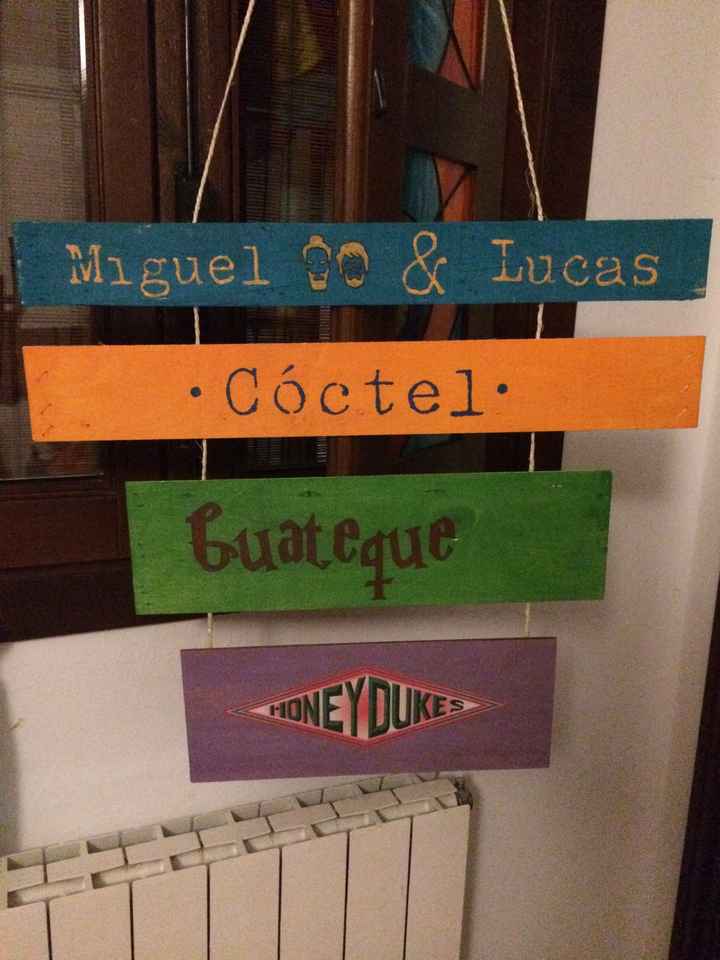 Cartelito colgante y banderitas!!! - 1