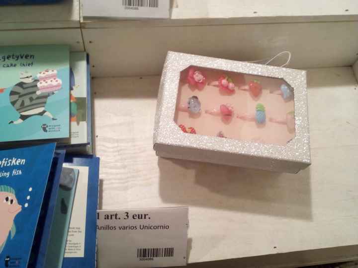 Anillos para regalo infantil