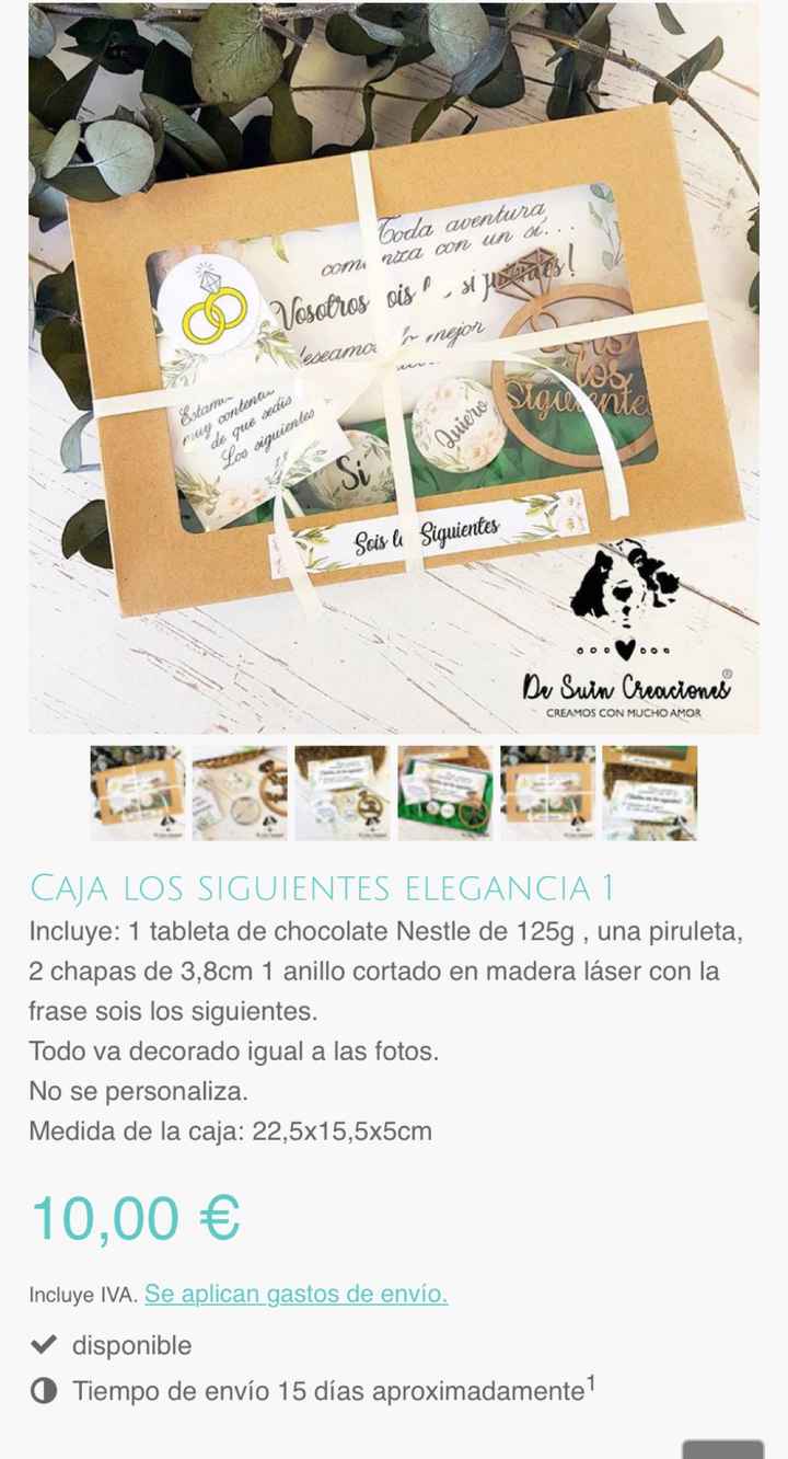 Regalo "sois los siguientes" - 1