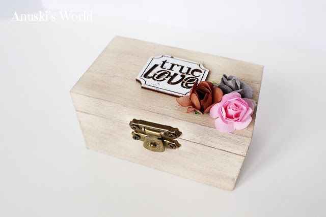 Caja de madera porta anillos - 2