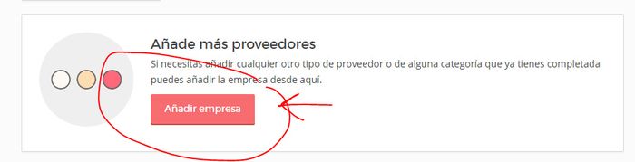 Añadir proveedores
