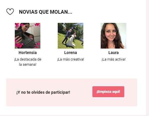 Una sección de novias que molas 