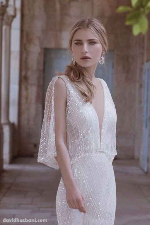 vestido manga abierta