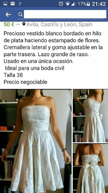 vestido segunda mano