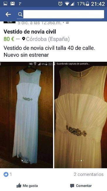 vestido segunda mano