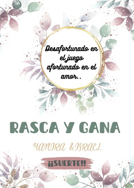 Rascas y ganas para mesas con premios 5