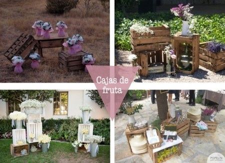 decoración con cajas 