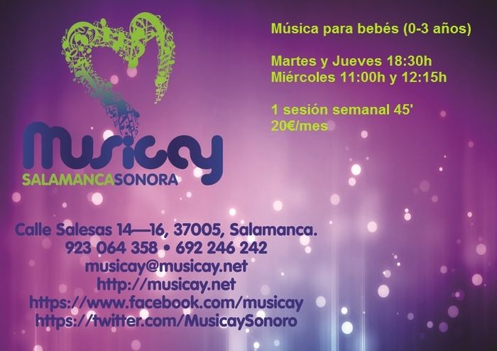 música para bebés Salamanca