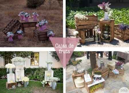 decoración con cajas 