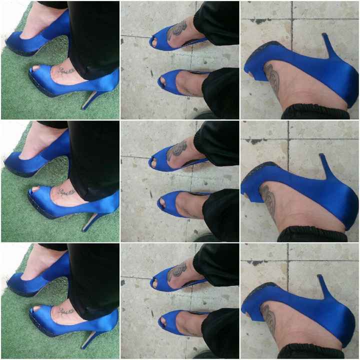 Zapatos novia azul - 1