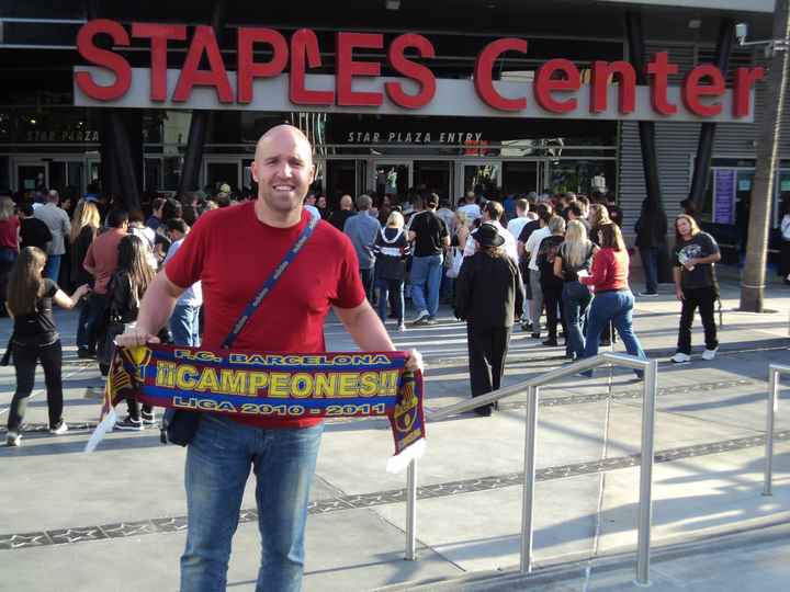 Y el sueño de mi maridito... ver el Staples Center!