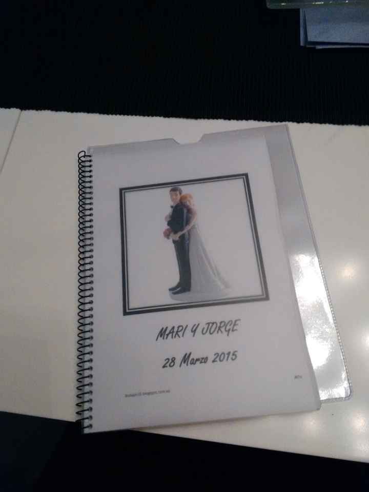 AGENDA DE BODA PERSONALIZADA
