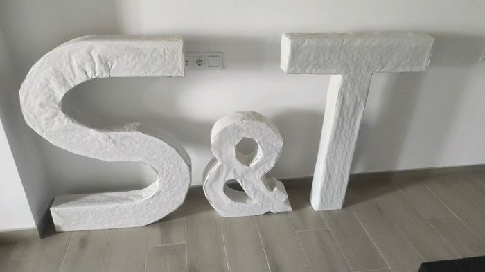Como hacer letras gigantes para la boda 1