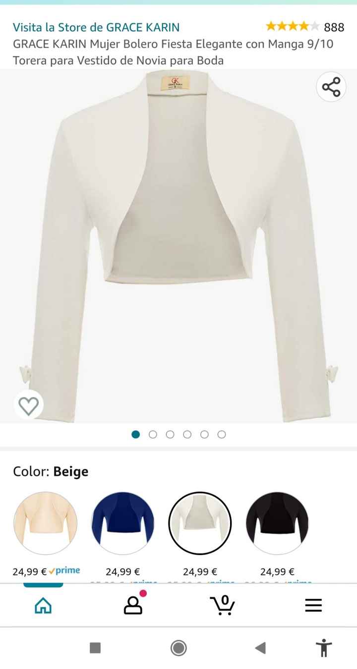 Cuello redondo y espalda abierta: ¿qué tipo de chaqueta/bolero llevar? - 1