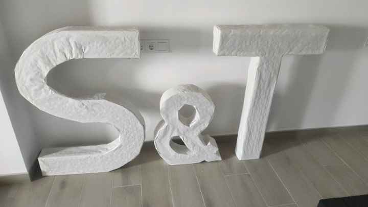 Como hacer letras gigantes para la boda - 1