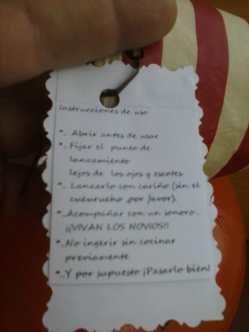 Instrucciones arroz