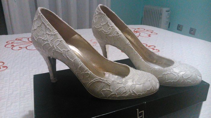 Zapatos boda para vestido de encaje - 1