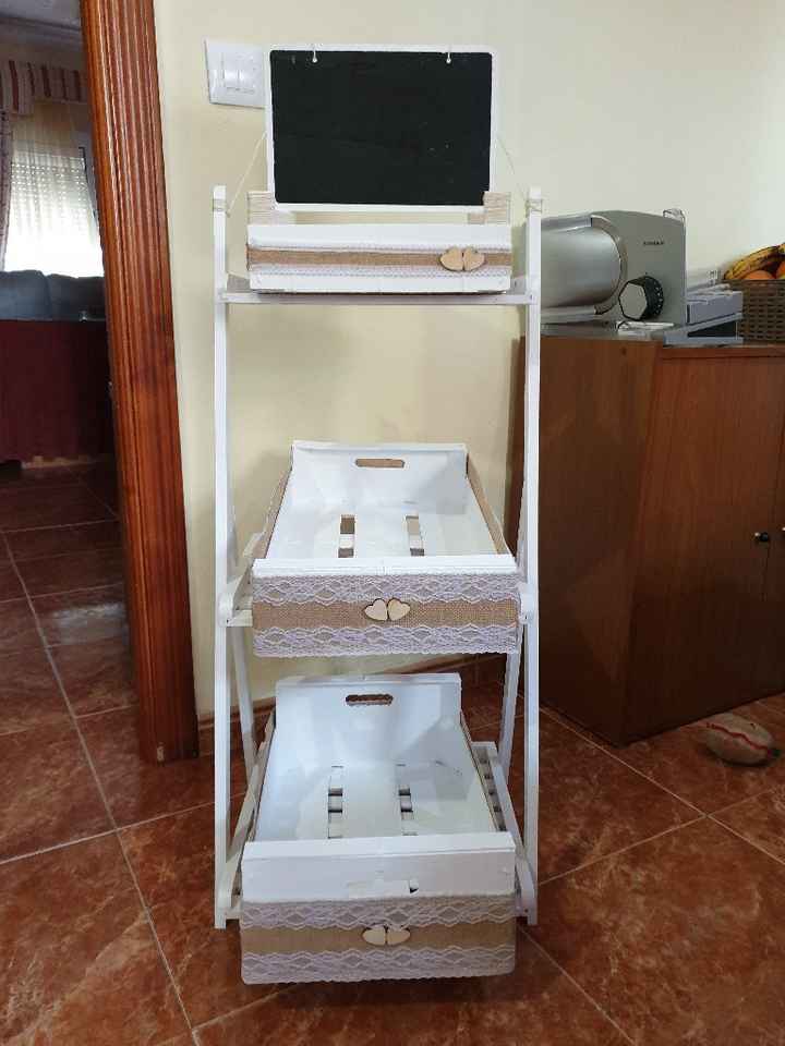 Cajas de candy bar y escalera para arroz y lágrimas de felicidad - 6