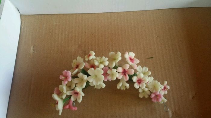 Tocado diy porcelana acabado!!! - 2