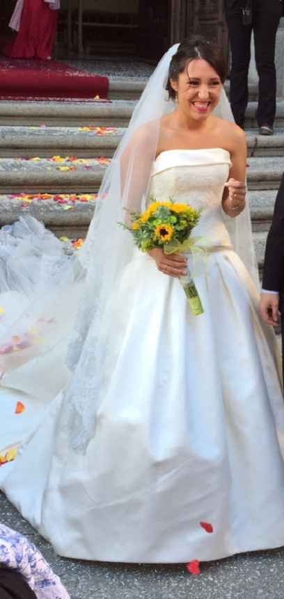 Mi vestido y mi ramo!!