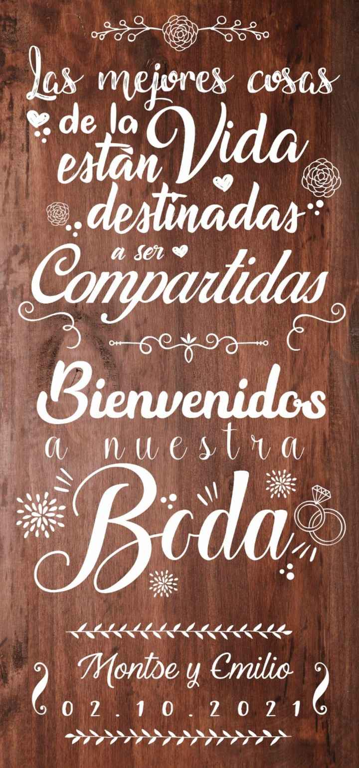 Cartel de Bienvenida - 1