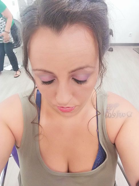 mi prueba de peinado y maquillaje 💇🏻💄 - 6
