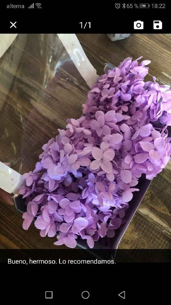 Ramo flores preservadas. Duda colores - 1