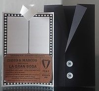 invitaciones de cine (hecha a mano 🎬🍿) - 2