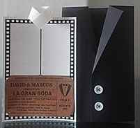 invitaciones de cine (hecha a mano 🎬🍿) - 2